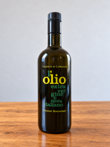 Bottiglia da un litro di olio extra vergine di oliva Blend di Trappeto di Caprafico